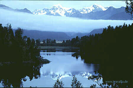 nz bild 2 Lake Matheson Neuseeland
