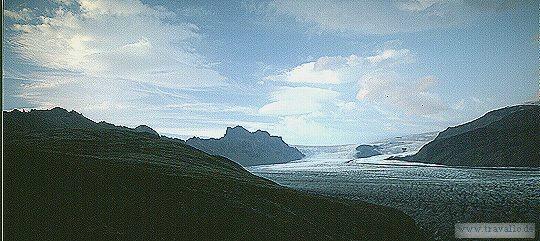 Island  am Gletscher